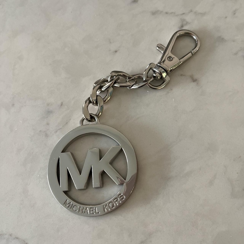 Michael Kors Silver Keychain/Bag charm